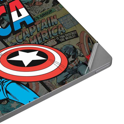 Marvel Classic Comics Captain America Vintage Universal Laptop 16in (13 x 9.4in) Skin